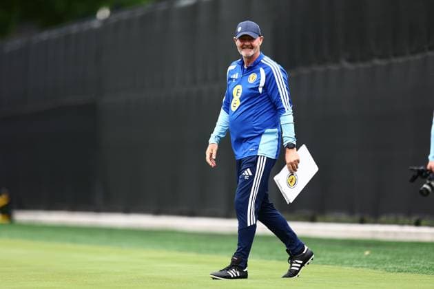 Steve Clarke head coach of Scotland Scotland Training and press conference, PK, Pressekonferenz 2026 FIFA World Cup, WM, Weltmeisterschaft, Fussball Football, Atrium Health Performance Park, Charlotte, USA - 16 Jun 2026Charlotte Atrium Health Performance Park United States of America EDITORIAL USE ONLY No use with unauthorised audio, video, data, fixture lists, club league logos or live services. Online in-match use limited to 120 images, no video emulation. No use in betting, games or single club league player publications.  Copyright: xMichaelxZemanek Shutterstockx 16928907l