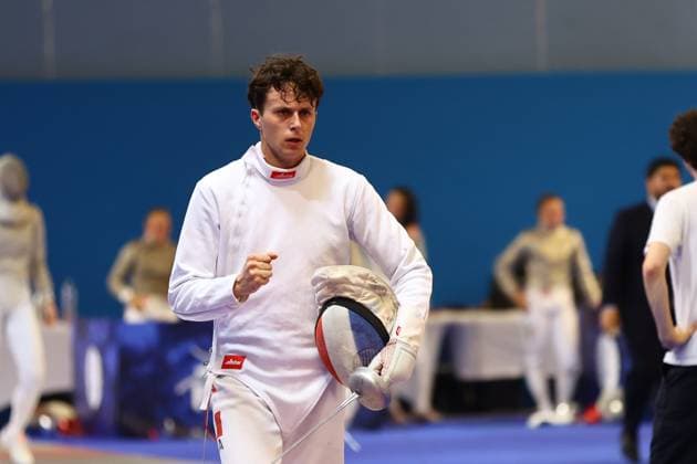 Escrime championnat d Europe PHOTOPQR LE COURRIER PICARD Haslin ; Antony ; 16 06 2026 ; 16 06 26 Championnat d Europe d escrime - épée hommes Paul Fortin (France) vs Flavio Giannotte (Lux) 32èmes de finale Photo Fred Haslin European fencing championship in Antony, France, on June 16, 2026 Antony 92 France  Copyright: xPHOTOPQR LExCOURRIERxPICARD MAXPxHaslinx 20260616LCP7051 20260616LCP7051