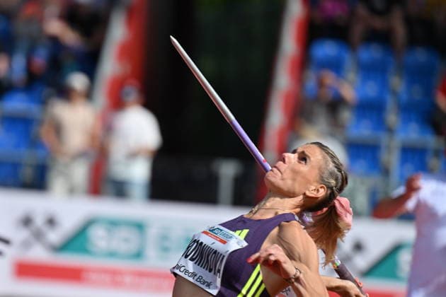 Czech Javelin Thrower Nikola Ogrodnikova in action during the Golden Spike Ostrava 2026 - World Athletics Continental Tour Gold, in Ostrava, Czech Republic, on June 15, 2026. (CTKxPhoto JaroslavxOzana) CTKPhotoP2026061607094  CTKPhotoP2026061607094