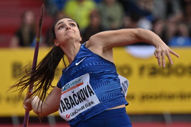 Czech Javelin Thrower Nikol Tabackova in action during the Golden Spike Ostrava 2026 - World Athletics Continental Tour Gold, in Ostrava, Czech Republic, on June 15, 2026. (CTKxPhoto JaroslavxOzana) CTKPhotoP2026061607185  CTKPhotoP2026061607185