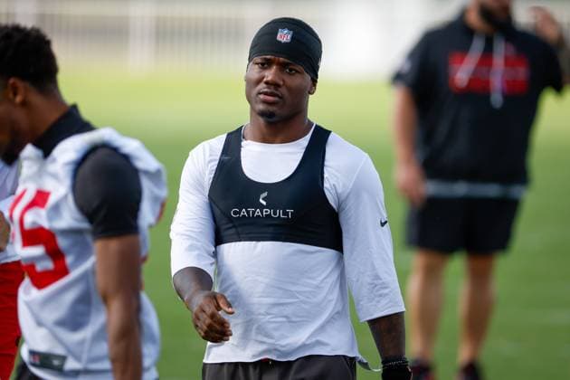 June 16, 2026, Tampa, Florida, USA: Tampa Bay Buccaneers running back Bucky Irving (7) warms up during mandatory mini-camp at the AdventHealth Training Center in Tampa on Tuesday, June 16, 2026. Tampa USA - ZUMAs70_ 0859278502st Copyright: xJeffereexWoox