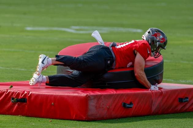 June 16, 2026, Tampa, Florida, USA: Tampa Bay Buccaneers linebacker John Bullock (30) works on a defensive drill during mandatory mini-camp at the AdventHealth Training Center in Tampa on Tuesday, June 16, 2026. Tampa USA - ZUMAs70_ 0859278536st Copyright: xJeffereexWoox