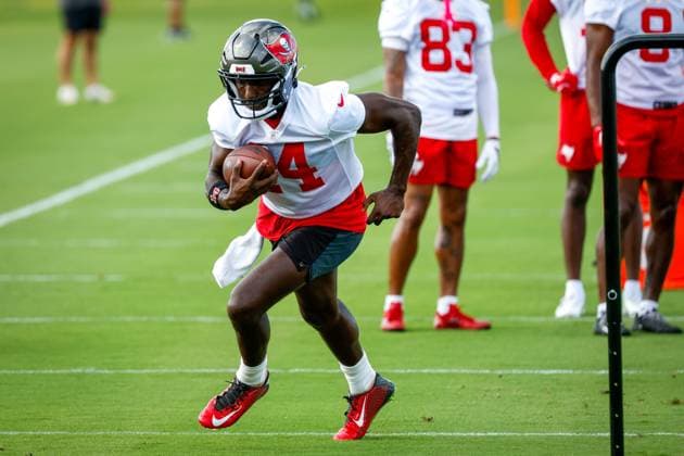 June 16, 2026, Tampa, Florida, USA: Tampa Bay Buccaneers wide receiver Chris Godwin Jr. (14) runs after he catches a pass during mandatory mini-camp at the AdventHealth Training Center in Tampa on Tuesday, June 16, 2026. Tampa USA - ZUMAs70_ 0859278613st Copyright: xJeffereexWoox