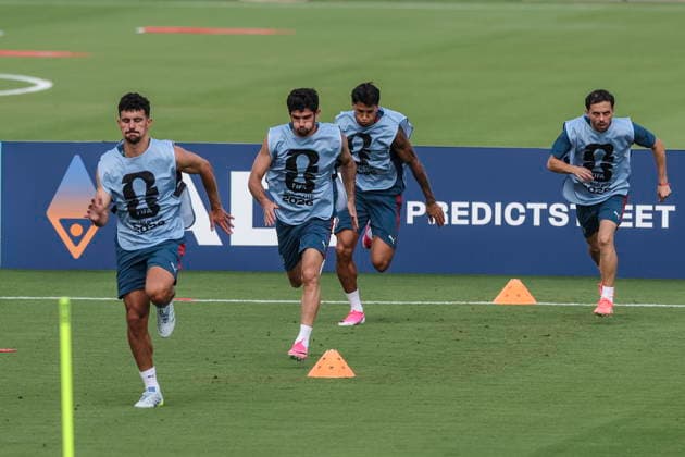 FIFA World Cup, WM, Weltmeisterschaft, Fussball 2026 - Portugal training session Players of the Portugal s soccer team attend a training session in Palm Beach, Florida, USA, 16 June 2026. Portugal will face DR Congo on 17 June in a FIFA World Cup 2026 group K match. Palm Beach Florida United States  Copyright: xMIGUELxA.xLOPESx