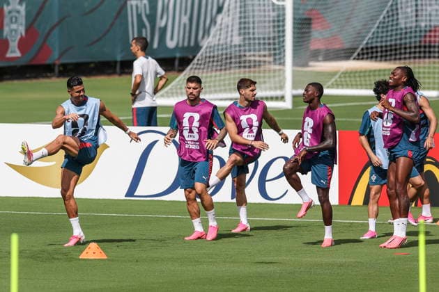 FIFA World Cup, WM, Weltmeisterschaft, Fussball 2026 - Portugal training session Players of the Portugal s soccer team attend a training session in Palm Beach, Florida, USA, 16 June 2026. Portugal will face DR Congo on 17 June in a FIFA World Cup 2026 group K match. Palm Beach Florida United States  Copyright: xMIGUELxA.xLOPESx