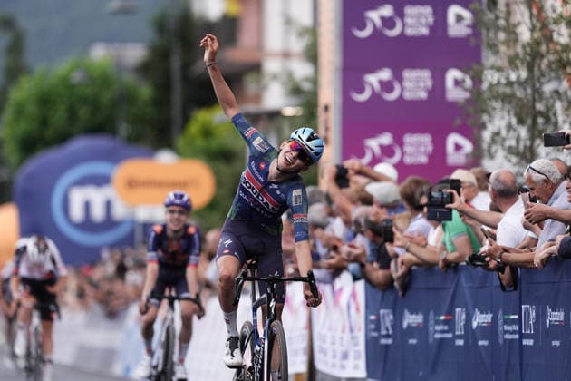 Belgium s Jasper Schoofs of Soudal Quick-Step Devo Team stage winner during Stage 3 of the Giro Next Gen 2026, from Sibari to Villa d Agri di Marsicovetere, Italy, Tuesday, June 16, 2026.  Copyright: xMassimoxPaolone LaPressex