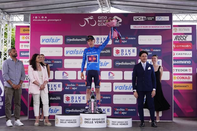 Belgium s Matteo Vanhuffel of Development Team Picnic PostNL Blue Jersey during Stage 3 of the Giro Next Gen 2026, from Sibari to Villa d Agri di Marsicovetere, Italy, Tuesday, June 16, 2026.  Copyright: xFabioxFerrari LaPressex