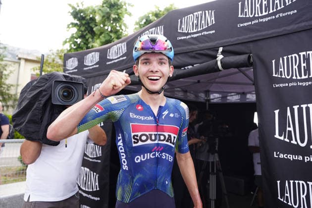 Belgium s Jasper Schoofs of Soudal Quick-Step Devo Team winner of stage during Stage 3 of the Giro Next Gen 2026, from Sibari to Villa d Agri di Marsicovetere, Italy, Tuesday, June 16, 2026.  Copyright: xFabioxFerrari LaPressex