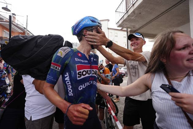 Belgium s Jasper Schoofs of Soudal Quick-Step Devo Team winner of stage during Stage 3 of the Giro Next Gen 2026, from Sibari to Villa d Agri di Marsicovetere, Italy, Tuesday, June 16, 2026.  Copyright: xFabioxFerrari LaPressex