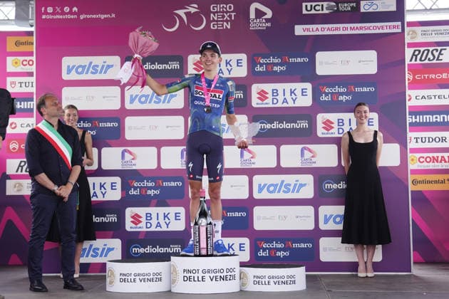 Belgium s Jasper Schoofs of Soudal Quick-Step Devo Team winner of stag during Stage 3 of the Giro Next Gen 2026, from Sibari to Villa d Agri di Marsicovetere, Italy, Tuesday, June 16, 2026.  Copyright: xFabioxFerrari LaPressex