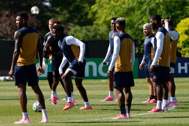 Panama s players take part in a team s training session at complex Nottawasaga, in Ontario, Canada, 16 June 2026, during the 2026 FIFA World Cup, WM, Weltmeisterschaft, Fussball Panama training session in Ontario !ACHTUNG: NUR REDAKTIONELLE NUTZUNG!  Copyright: xBienvenidoxVelascox GRAF9441 0859279323st