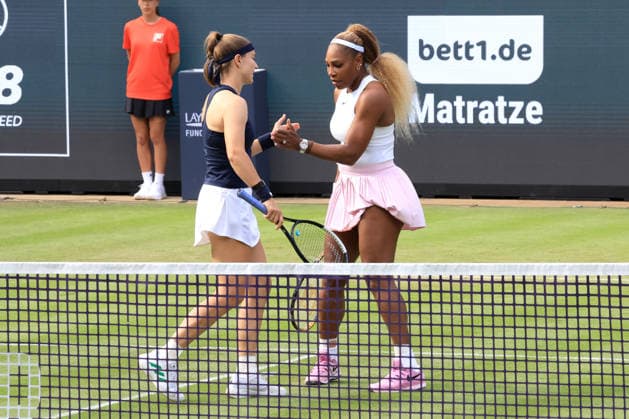 DEU, Tennis, BERLIN TENNIS OPEN 2026, 16.06.2026, Rot-Weiss Tennisanlage, Berlin, DEU, Tennis, BERLIN TENNIS OPEN 2026, im Bild Serena Williams (USA), Karolina Muchova (CZE)