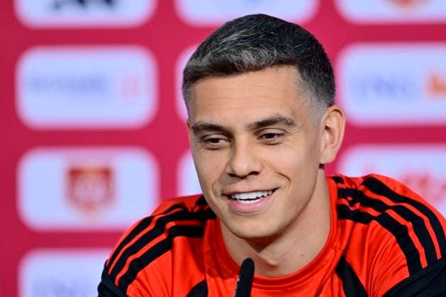 Belgian national football team - 2026 FIFA World Cup, WM, Weltmeisterschaft, Fussball - media activities 16 06 2026 RENTON, UNITED STATES OF AMERICA - JUNE 16 : Trossard Leandro forward of Belgium pictured during a press conference, PK, Pressekonferenz at the training grounds of the Belgian national football team during the 2026 FIFA World Cup on June 16, 2026 in Renton, United States of America, 16 06 2026 Renton United States of America  Copyright: xJanxDexMeuleneirx