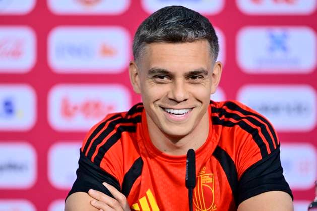 Belgian national football team - 2026 FIFA World Cup, WM, Weltmeisterschaft, Fussball - media activities 16 06 2026 RENTON, UNITED STATES OF AMERICA - JUNE 16 : Trossard Leandro forward of Belgium pictured during a press conference, PK, Pressekonferenz at the training grounds of the Belgian national football team during the 2026 FIFA World Cup on June 16, 2026 in Renton, United States of America, 16 06 2026 Renton United States of America  Copyright: xJanxDexMeuleneirx