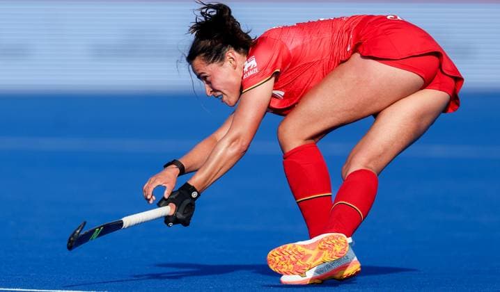 Belgium s Lien Hillewaert pictured in action during a hockey game between Belgian national team, Nationalteam Red Panthers and China, Tuesday 16 June 2026 in Wavre, match 10 16 in the group stage of the women s FIH Pro League competition. VIRGINIExLEFOUR  x177869537x