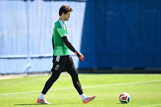 Belgian national football team - FIFA World Cup, WM, Weltmeisterschaft, Fussball 2026 - media activities 16-06-26 RENTON, UNITED STATES OF AMERICA - JUNE 16 : Lammens Senne goalkeeper of Belgium pictured during a friendly match between Belgium and the Seattle Sounders FC at the training facilities of the Belgian national football team during the FIFA World Cup 2026 on June 16, 2026 in Renton, United States of America, 16-06-26 Renton United States of America  Copyright: xNicoxVereeckenx