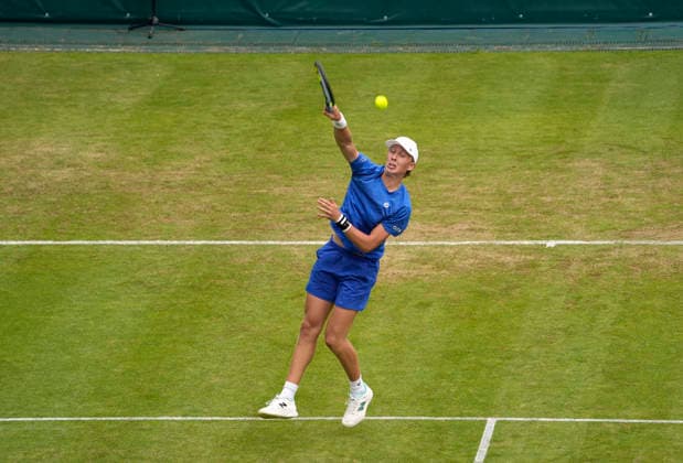 photo : Ethan QUINN (USA) Tennis-Turnier Terra Wortmann Cup - erste Runde - im Gerry Weber Sportpark in Halle Westfalen am Di. 16.06.2026