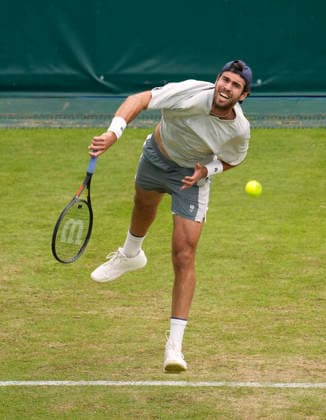 photo : Karen Khachanov Tennis-Turnier Terra Wortmann Cup - erste Runde - im Gerry Weber Sportpark in Halle Westfalen am Di. 16.06.2026