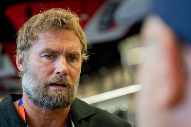 260616 Olof Mellberg of the Swedish broadcaster SVT at a press event during day 6 of the FIFA World Cup, WM, Weltmeisterschaft, Fussball 2026 on June 16, 2026 in Dallas. Photo: Petter Arvidson BILDBYRAN kod PA PA1237 fotboll football soccer fotball vm fotbolls-vm fotball-vm fotbolls-vm 2026 fifa world cup 2026 pressträff event meeting sverige sweden sverige a day 6 bbeng