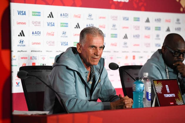 Ghana national team, Nationalteam press conferfence. FIFA World Cup, WM, Weltmeisterschaft, Fussball 2026 Group L match. Ghana National Team coach COACH CARLOS QUEIROZ during the press conference, PK, Pressekonferenz previous to the match to be played between the National Teams of Ghana and Panama. FIFA World Cup 2026 Group L, 16.06.26 Toronto Stadium in Toronto, Ontario, Canada. Photo Jose Campos PMEimages Toronto Ontario Canada Copyright: xJosexCamposx xPMEimagesx