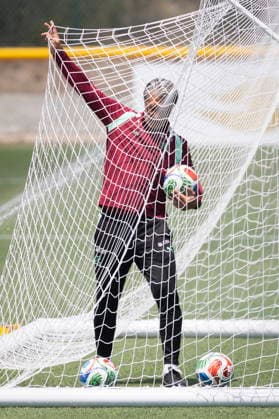 FIFA World Cup, WM, Weltmeisterschaft, Fussball 2026 - Switzerland training session Switzerland s head coach Murat Yakin takes balls out of a goal during a training session of the Swiss national soccer team at the SDJA in San Diego, California, 16 June 2026. San Diego United States  Copyright: xPETERxKLAUNZERx