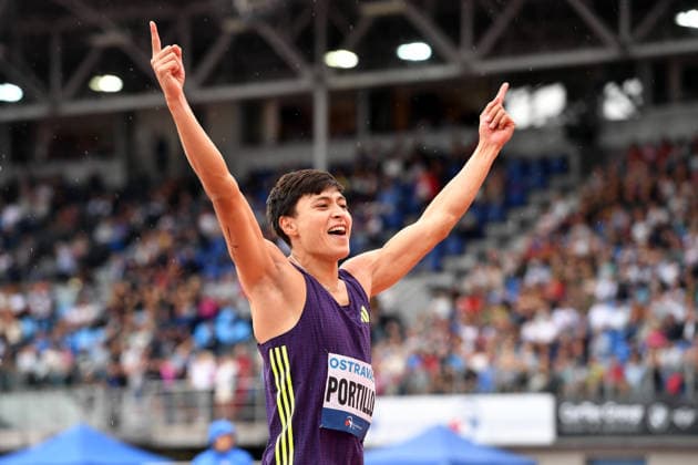 June 16, 2026, Ostrava, Czech Republic: Erick PORTILLO of Mexico competes High Jump Men Gold at the World Athletics Continental Tour Golden Spike event in Ostrava in the Czech Republic. Ostrava Czech Republic - ZUMAr156 20260616_aap_r156_006 Copyright: xSlavekxRutax