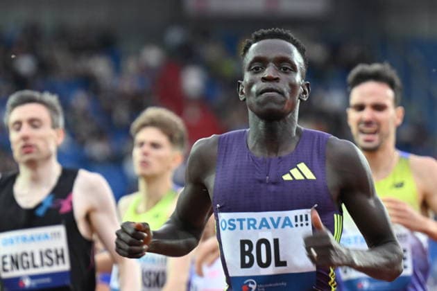 Peter Bol of Australia wins Ostrava 1000m during the Golden Spike Ostrava 2026 - World Athletics Continental Tour Gold, in Ostrava, Czech Republic, on June 16, 2026. (CTKxPhoto JaroslavxOzana) CTKPhotoP2026061608796  CTKPhotoP2026061608796