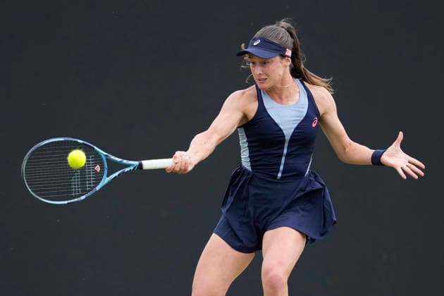 Lexus Nottingham Open - Day Two Zeynep Sonmez of Turkey competes during her Round of 32 singles match at the 2026 Lexus Nottingham Open Women s tennis tournament at the Nottingham Tennis Centre in Nottingham, England, on June 16, 2026. Nottingham Great Britain United Kingdom  Copyright: xOwenxHammondx originalFilename:hammond-notitle260616_nppfN.jpg