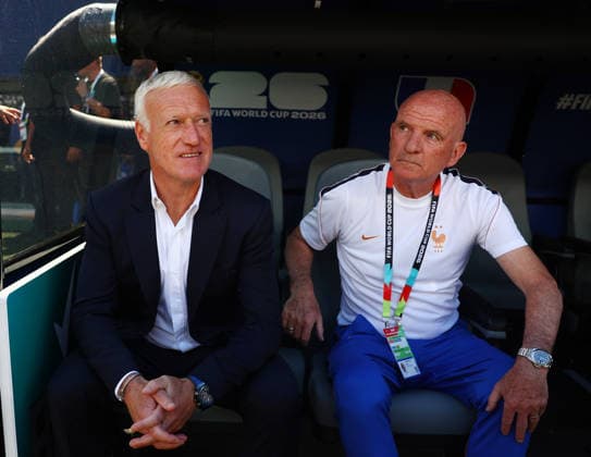 New Jersey, USA, 16th June 2026. Didier Deschamps, head coach of France during the France vs Senegal FIFA World Cup, WM, Weltmeisterschaft, Fussball match at Metlife Stadium, New Jersey. Picture credit should read: Paul Terry Sportimage EDITORIAL USE ONLY. No use with unauthorised audio, video, data, fixture lists, club league logos or live services. Online in-match use limited to 120 images, no video emulation. No use in betting, games or single club league player publications. SPI_028_PT_France_Senegal SPI-4837-0028