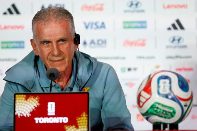 Ghana s head coach, Carlos Queiroz, speaks at a press conference, PK, Pressekonferenz at BMO Field stadium in Toronto, Canada, 16 June 2026. Carlos Queiroz s press conference in Toronto !ACHTUNG: NUR REDAKTIONELLE NUTZUNG!  Copyright: xBienvenidoxVelascox GR2265 20260616-55020614960_1