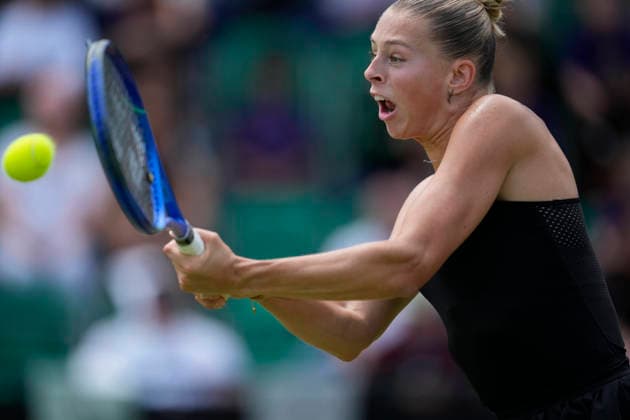 Lexus Nottingham Open - Day Two Alicia Dudeney of Great Britain competes during her Round of 32 singles match at the 2026 Lexus Nottingham Open Women s tennis tournament at the Nottingham Tennis Centre in Nottingham, England, on June 16, 2026. Nottingham Great Britain United Kingdom  Copyright: xOwenxHammondx originalFilename:hammond-notitle260616_npSLk.jpg