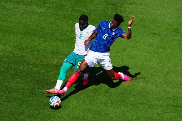 Idrissa Gueye of Senegal and AurÃ lien TchouamÃ ni of France France v Senegal, 2026 FIFA World Cup, WM, Weltmeisterschaft, Fussball Group I, Football, New York New Jersey Stadium, East Rutherford, New Jersey, USA - 16 Jun 2026East Rutherford New York New Jersey Stadium New Jersey (NJ) United States of America EDITORIAL USE ONLY No use with unauthorised audio, video, data, fixture lists, club league logos or live services. Online in-match use limited to 120 images, no video emulation. No use in betting, games or single club league player publications.  Copyright: xJavierxGarcia Shutterstockx 16928918ac