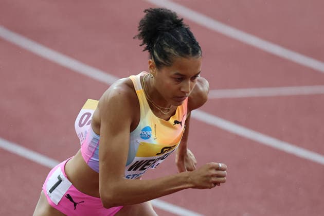 Audrey Werro of Switzerland in action during the 800m during the Golden Spike Ostrava 2026 - World Athletics Continental Tour Gold, in Ostrava, Czech Republic, on June 16, 2026. (CTKxPhoto PetrxSznapka) CTKPhotoP2026061609059  CTKPhotoP2026061609059