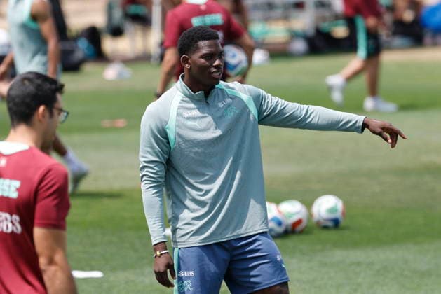 FIFA World Cup, WM, Weltmeisterschaft, Fussball 2026 - Switzerland training session Switzerland s Breel Embolo reacts during a training session of the Swiss national soccer team at the SDJA in San Diego, California, 16 June 2026. San Diego United States  Copyright: xPETERxKLAUNZERx