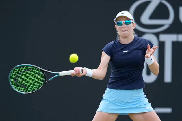 Lexus Nottingham Open - Day Two Katie Volynets of the United States competes during her Round of 32 singles match at the 2026 Lexus Nottingham Open Women s tennis tournament at the Nottingham Tennis Centre in Nottingham, England, on June 16, 2026. Nottingham Great Britain United Kingdom  Copyright: xOwenxHammondx originalFilename:hammond-notitle260616_npUSo.jpg