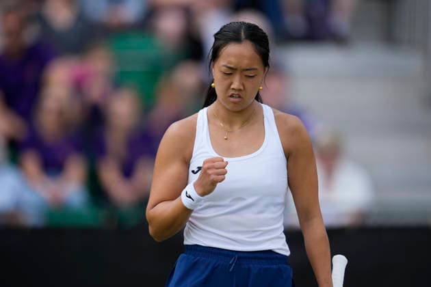 Lexus Nottingham Open - Day Two Ann Li of the United States competes during the Round of 32 singles match at the 2026 Lexus Nottingham Open Women s tennis tournament at the Nottingham Tennis Centre in Nottingham, England, on June 16, 2026. Nottingham Great Britain United Kingdom  Copyright: xOwenxHammondx originalFilename:hammond-notitle260616_npYuS.jpg