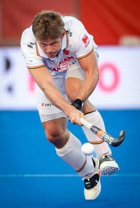 Belgium s Victor Wegnez pictured in action during a hockey game between Belgian national team, Nationalteam Red Lions and Spain, Tuesday 16 June 2026 in Wavre, match 10 16 in the group stage of the men s FIH Pro League competition. VIRGINIExLEFOUR  x177876431x
