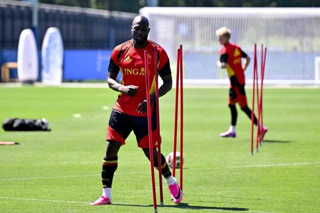 Belgium s Romelu Lukaku pictured during a training of Belgian national soccer team Red Devils, at the basecamp in Seattle, USA on Tuesday 16 June 2026, after their first game against Egypt at the FIFA World Cup, WM, Weltmeisterschaft, Fussball 2026. The match ended in a 1-1 draw. DIRKxWAEM  x177876475x