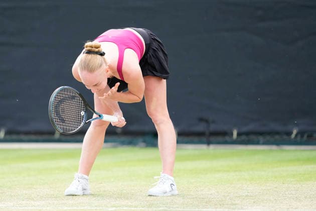 Lexus Nottingham Open - Day Two Mariia Kozyreva in action during a Round of 16 doubles match at the 2026 Lexus Nottingham Open Women s tennis tournament at the Nottingham Tennis Centre in Nottingham, England, on June 16, 2026. Nottingham Great Britain United Kingdom  Copyright: xOwenxHammondx originalFilename:hammond-notitle260616_npXxV.jpg