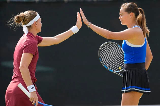 Lexus Nottingham Open - Day Two Alexandra Panova competes during the Round of 16 doubles match at the 2026 Lexus Nottingham Open Women s tennis tournament at the Nottingham Tennis Centre in Nottingham, England, on June 16, 2026. Nottingham Great Britain United Kingdom  Copyright: xOwenxHammondx originalFilename:hammond-notitle260616_npdP8.jpg