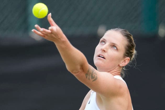 Lexus Nottingham Open - Day Two Karolina Pliskova of the Czech Republic in action during her Round of 32 singles match at the 2026 Lexus Nottingham Open Women s tennis tournament at the Nottingham Tennis Centre in Nottingham, England, on June 16, 2026. Nottingham Great Britain United Kingdom  Copyright: xOwenxHammondx originalFilename:hammond-notitle260616_npxBl.jpg