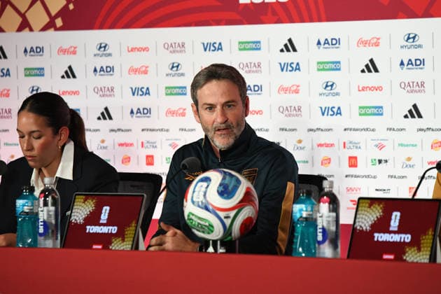 Panama national team, Nationalteam press conference, PK, Pressekonferenz FIFA World Cup, WM, Weltmeisterschaft, Fussball 2026 Group L match. Panama National Team COACH Thomas CHRISTIANSEN and team captain Anibal Godoy, during the press conference previous to the match to be played between the National Teams of Ghana and Panama. FIFA World Cup 2026 Group L, 16.06.26 Toronto Stadium in Toronto, Ontario, Canada. Photo Jose Campos PMEimages Toronto Ontario Canada Copyright: xJosexCamposx xPMEimagesx