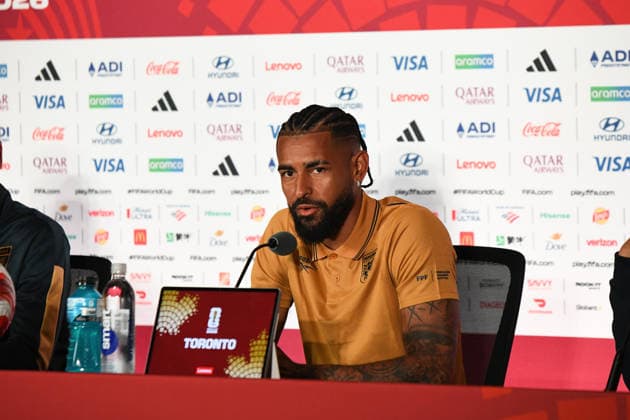 Panama national team, Nationalteam press conference, PK, Pressekonferenz FIFA World Cup, WM, Weltmeisterschaft, Fussball 2026 Group L match. Panama National Team COACH Thomas CHRISTIANSEN and team captain Anibal Godoy, during the press conference previous to the match to be played between the National Teams of Ghana and Panama. FIFA World Cup 2026 Group L, 16.06.26 Toronto Stadium in Toronto, Ontario, Canada. Photo Jose Campos PMEimages Toronto Ontario Canada Copyright: xJosexCamposx xPMEimagesx