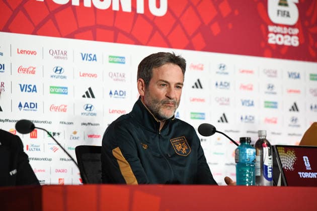 Panama national team, Nationalteam press conference, PK, Pressekonferenz FIFA World Cup, WM, Weltmeisterschaft, Fussball 2026 Group L match. Panama National Team COACH Thomas CHRISTIANSEN and team captain Anibal Godoy, during the press conference previous to the match to be played between the National Teams of Ghana and Panama. FIFA World Cup 2026 Group L, 16.06.26 Toronto Stadium in Toronto, Ontario, Canada. Photo Jose Campos PMEimages Toronto Ontario Canada Copyright: xJosexCamposx xPMEimagesx