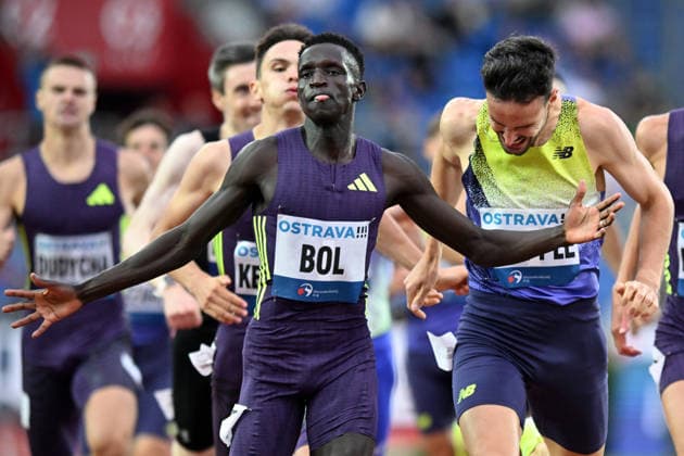 June 16, 2026, Ostrava, Czech Republic: Peter BOL of Australia competes 1000 Metres Men at the World Athletics Continental Tour Golden Spike event in Ostrava in the Czech Republic. Ostrava Czech Republic - ZUMAr156 20260616_aap_r156_029 Copyright: xSlavekxRutax