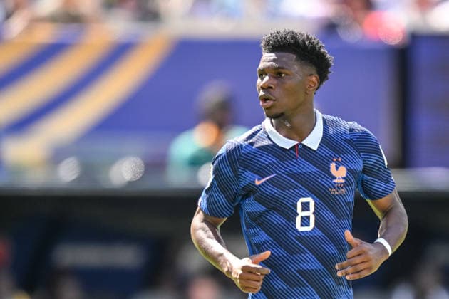 Aurelien Tchouameni (France) Looks on during the FIFA World Cup, WM, Weltmeisterschaft, Fussball 2026 Group I match between France and Senegal at New York New Jersey Stadium on June 16, 2026 in East Rutherford, United States. (Photo by Harry Langer DeFodi Images) -