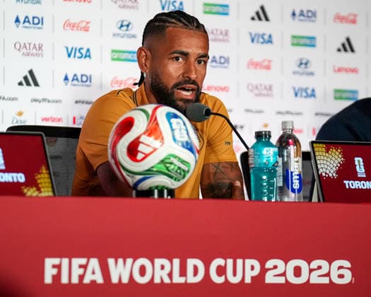 press conference, PK, Pressekonferenz ahead of Ghana v Panama - 2026 FIFA World Cup, WM, Weltmeisterschaft, Fussball TORONTO, CANADA - JUNE 16 : Anibal Godoy of Panama speaks to media during a press conference ahead of their Group L match against Ghana at the 2026 FIFA World Cup in Toronto, Ontario, Canada on June 16, 2026. Mert Alper Dervis Anadolu Ontario Canada. Editorial use only. Please get in touch for any other usage.  Copyright: x2026xAnadoluxMertxAlperxDervisx