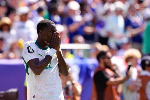 France v Senegal - FIFA World Cup, WM, Weltmeisterschaft, Fussball 2026 - Group I NEW JERSEY, UNITED STATES - JUNE 16: Habib Diarra of Senegal reacts during the 2026 FIFA World Cup First Stage Group I match between France and Senegal at MetLife (New Jersey Stadium) in East Rutherford, New Jersey, United States on June 16, 2026. Jose Hernandez Anadolu New Jersey United States. Editorial use only. Please get in touch for any other usage.  Copyright: x2026xAnadoluxJosexHernandezx