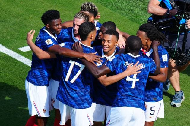 Kylian MbappÃ of France celebrates after scoring France v Senegal, 2026 FIFA World Cup, WM, Weltmeisterschaft, Fussball Group I, Football, New York New Jersey Stadium, East Rutherford, New Jersey, USA - 16 Jun 2026East Rutherford New York New Jersey Stadium New Jersey (NJ) United States of America EDITORIAL USE ONLY No use with unauthorised audio, video, data, fixture lists, club league logos or live services. Online in-match use limited to 120 images, no video emulation. No use in betting, games or single club league player publications.  Copyright: xJavierxGarcia Shutterstockx 16928918bw