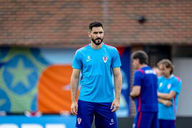 DALLAS - Josip Sutalo of Croatia during the 2026 World Cup, Croatia training at Washburne Soccer and Track Stadium on June 16, 2026 in Dallas, United States. (Photo by Stefan Koops EYE4IMAGES DeFodi Images) -
